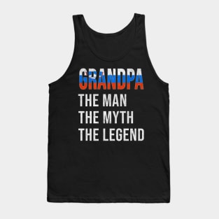 Grand Father Slovenian Grandpa The Man The Myth The Legend - Gift for Slovenian Dad With Roots From  Slovenia Tank Top